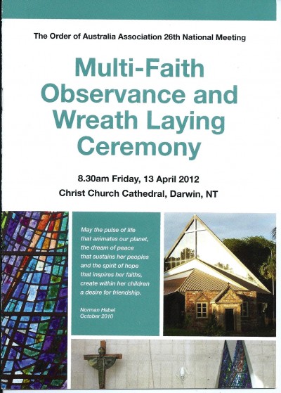 Multi-Faith Observance and Wreath Laying Ceremony